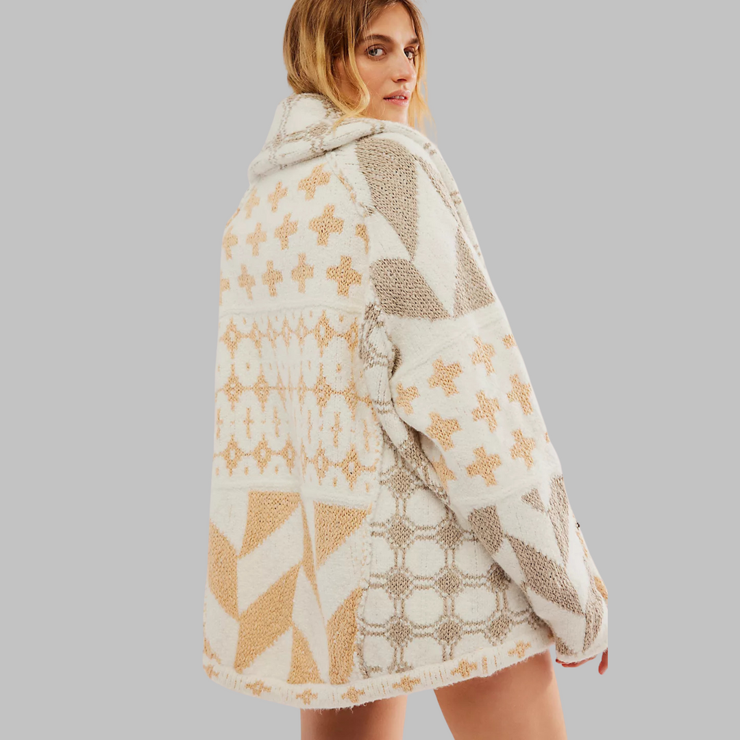 KYLINE – BOLD GEOMETRIC CARDIGAN