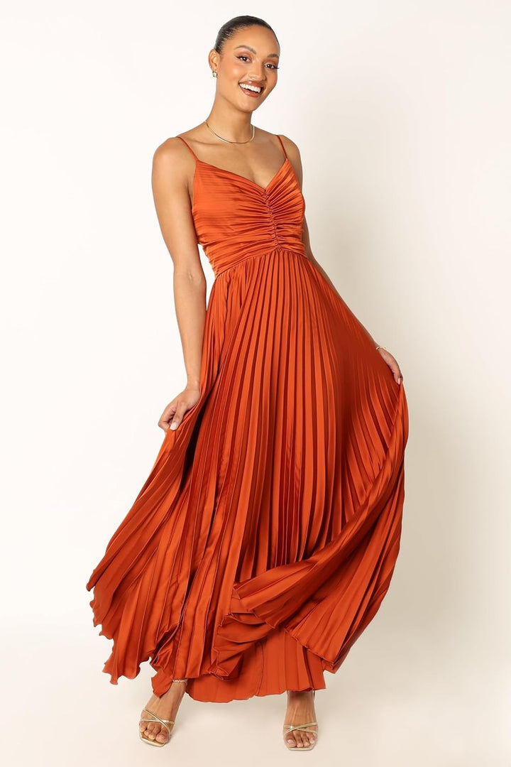 GRANT – FORMAL PLEATED MIDI DRESS