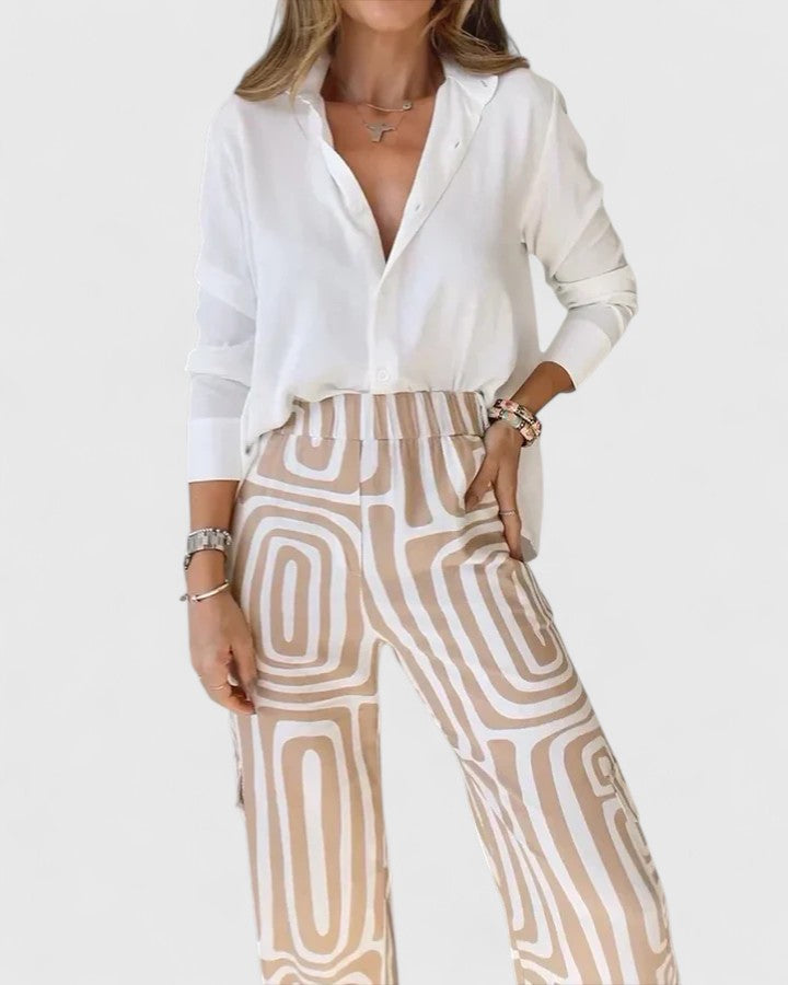 CAROLINE – MODERN CHIC WIDE-LEG PANTS