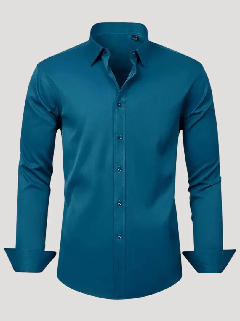 Bordon - Non-Iron Stretch Shirt With Button