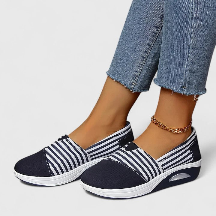 JEAN – STRIPED SLIP-ON SNEAKERS