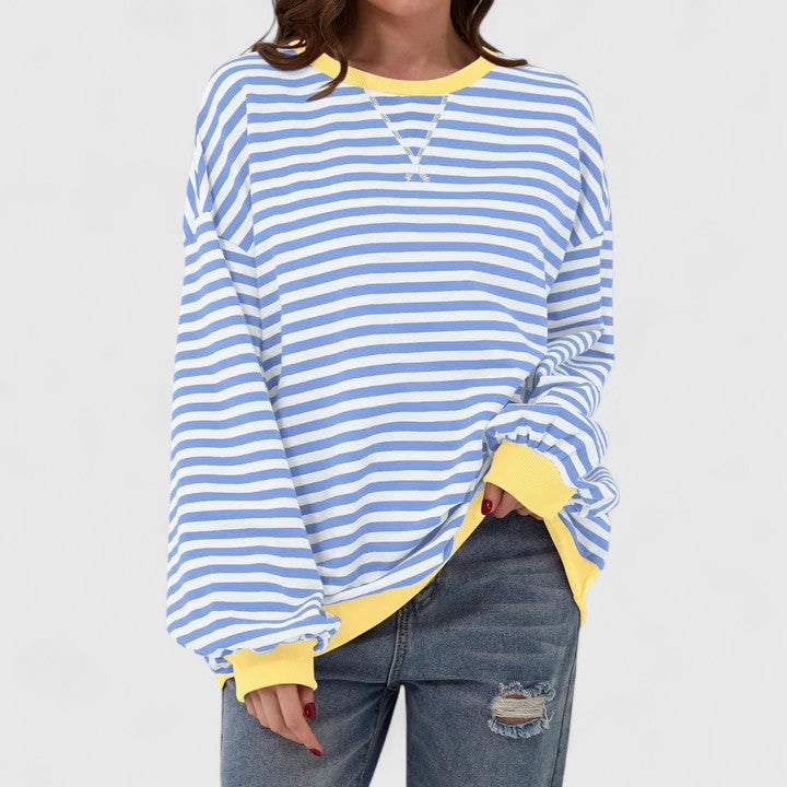 JULIA - RELAXED STRIPE SWEATSHIRT