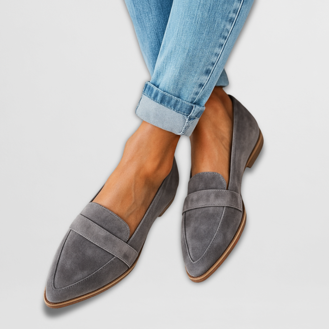 LAYLA - POINTED-TOE PENNY LOAFER