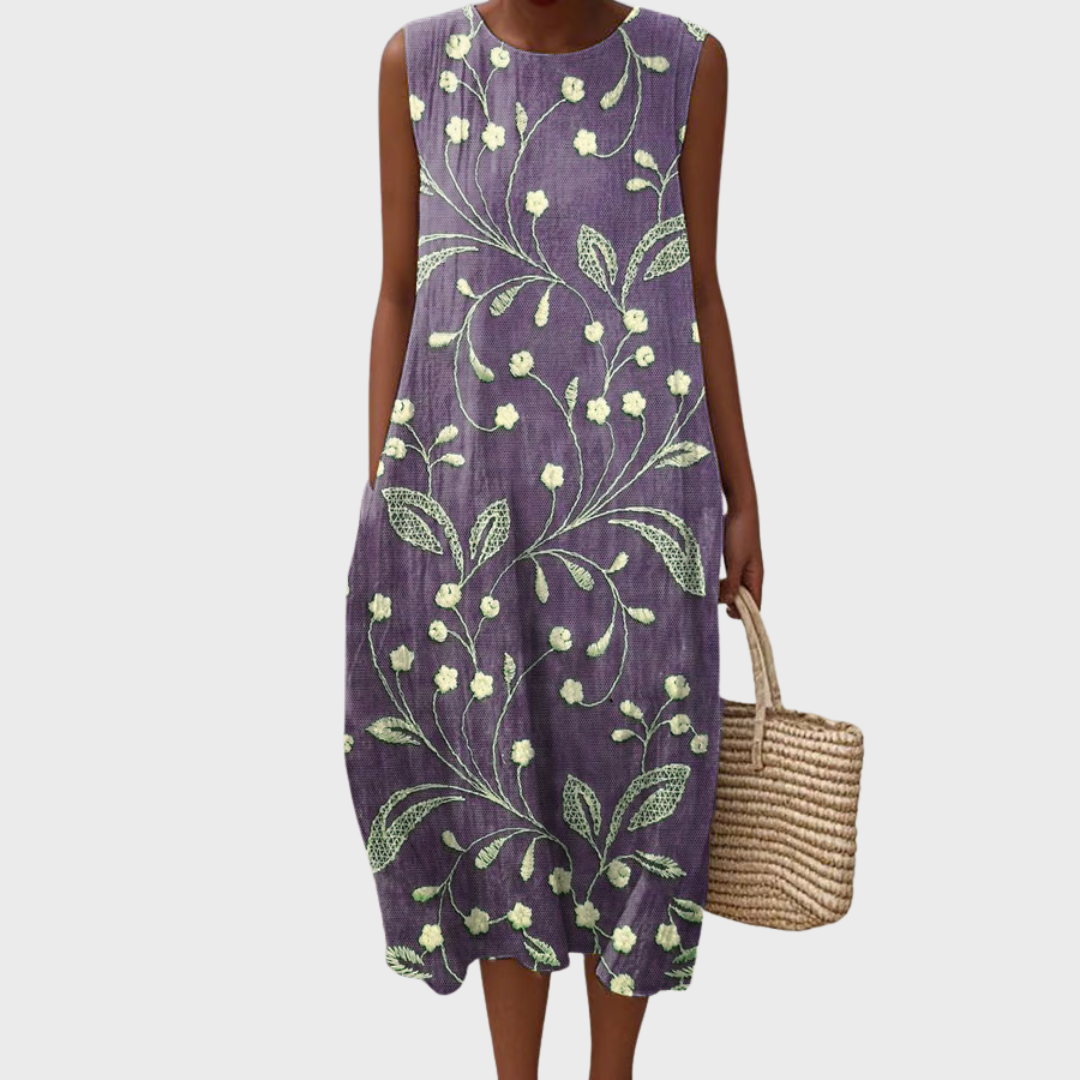 THALIA – BLOSSOM CHARM MIDI DRESS