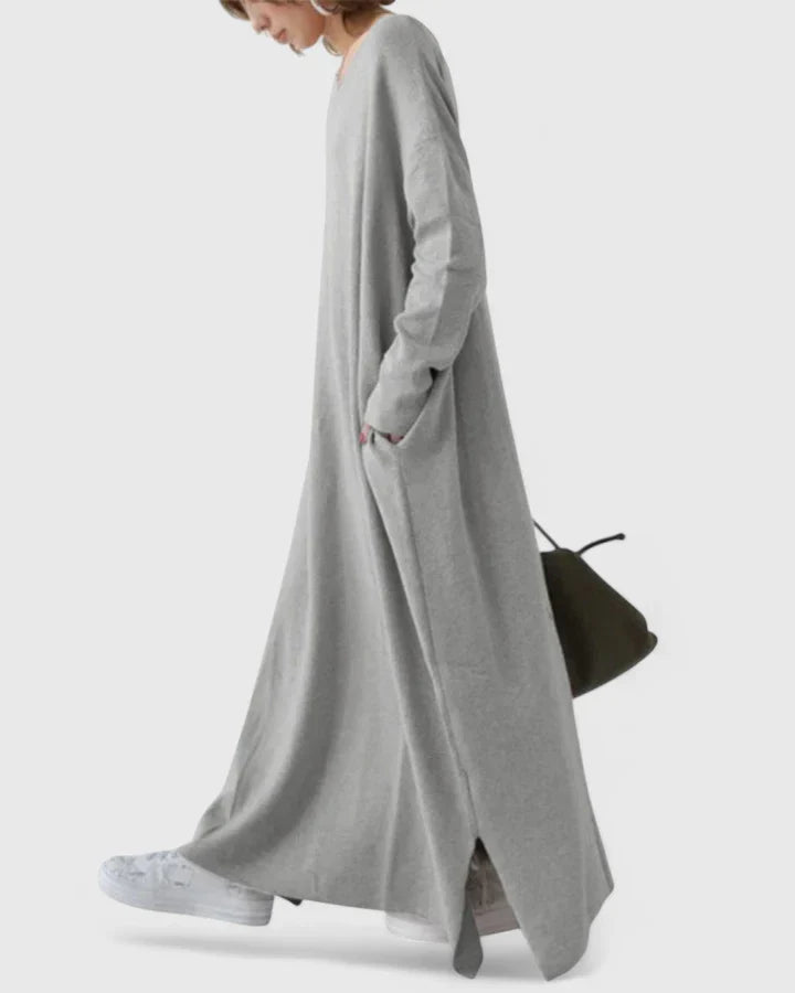 MARY – RELAXED MAXI SWEATER DRESS