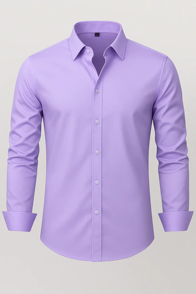 Bordon - Non-Iron Stretch Shirt With Button