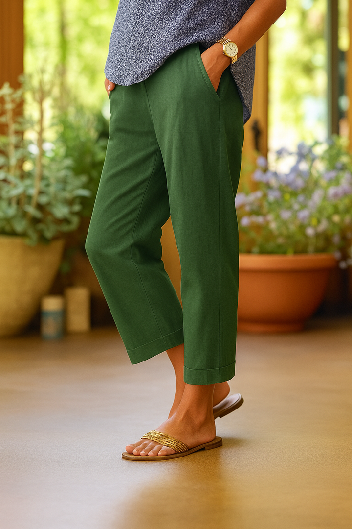 ELISE – CRISP COMFORT CROPPED PANTS