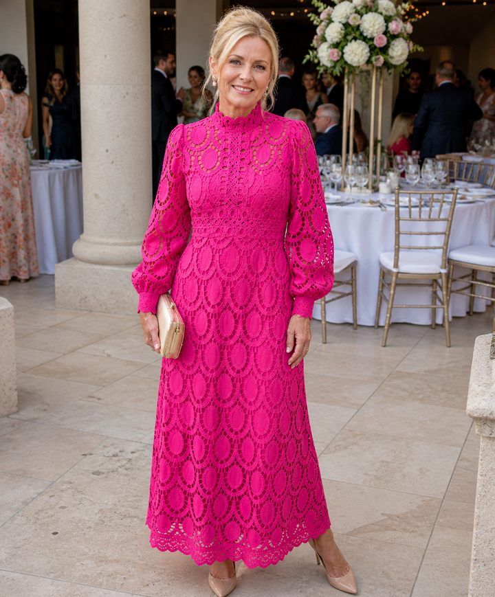 Stylized Fashion | Lace Midi Dress