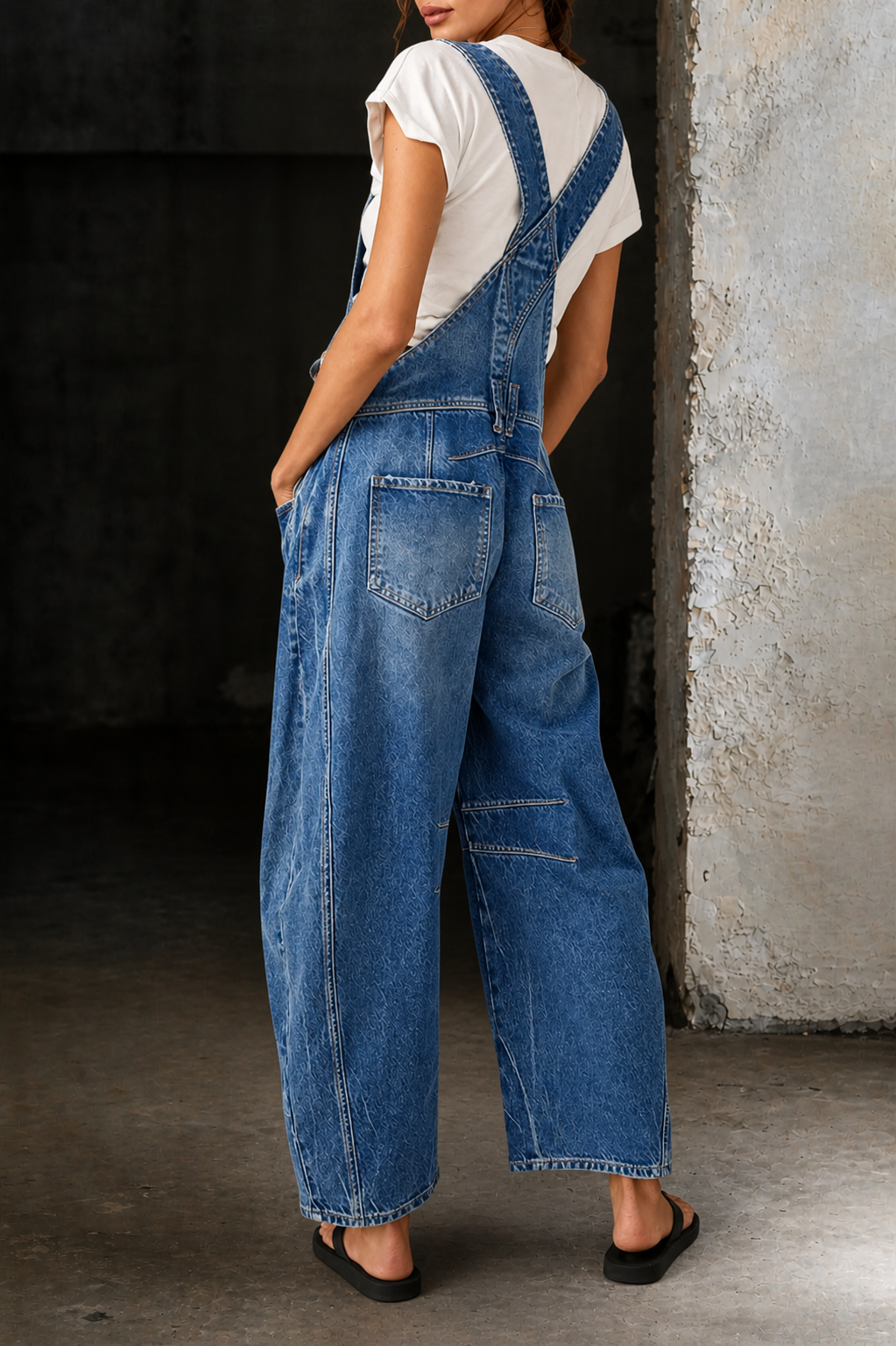 Sienna | Barrel Denim Overalls