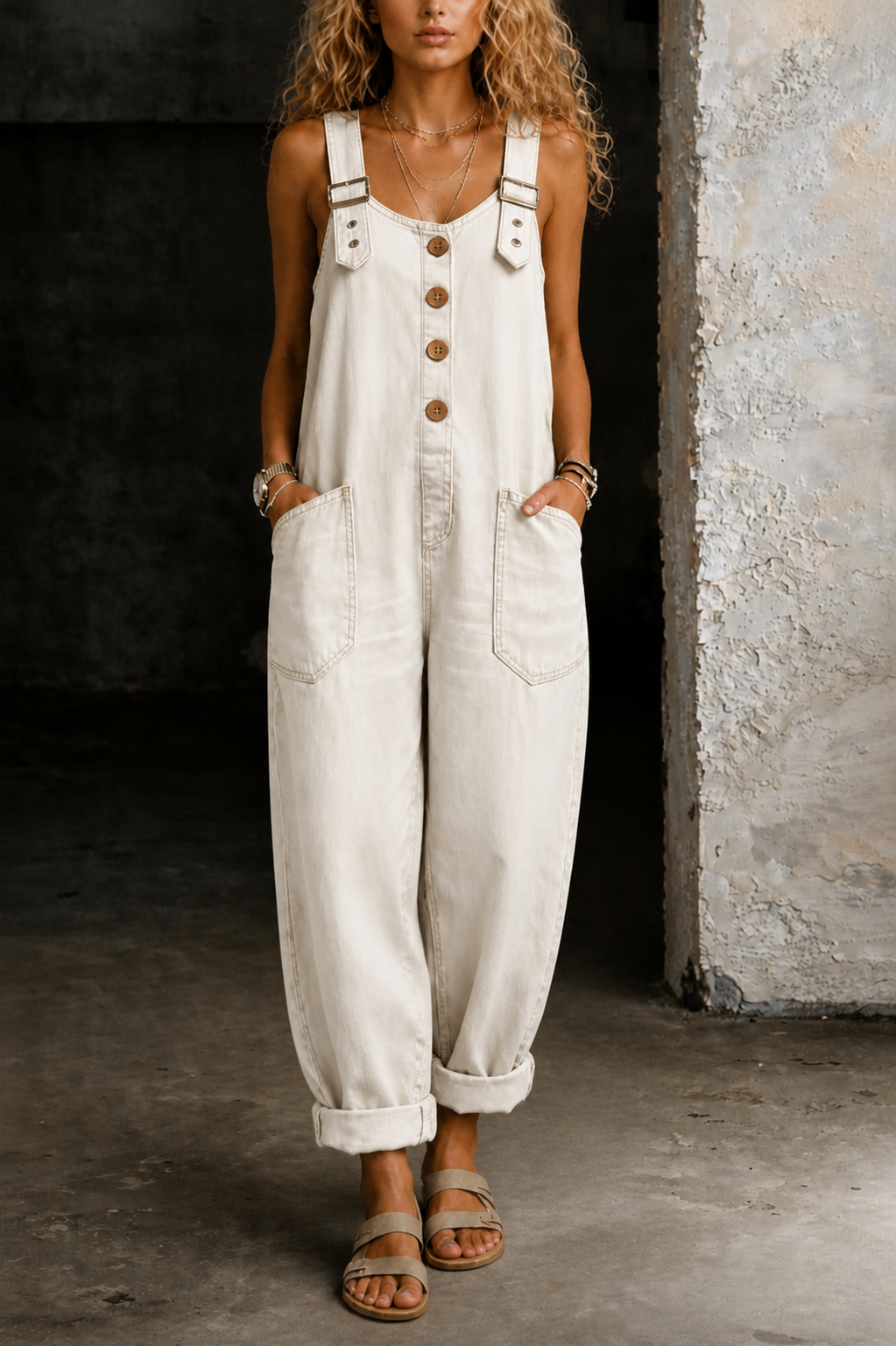 Leilani | Denim Overall Jumpsuit