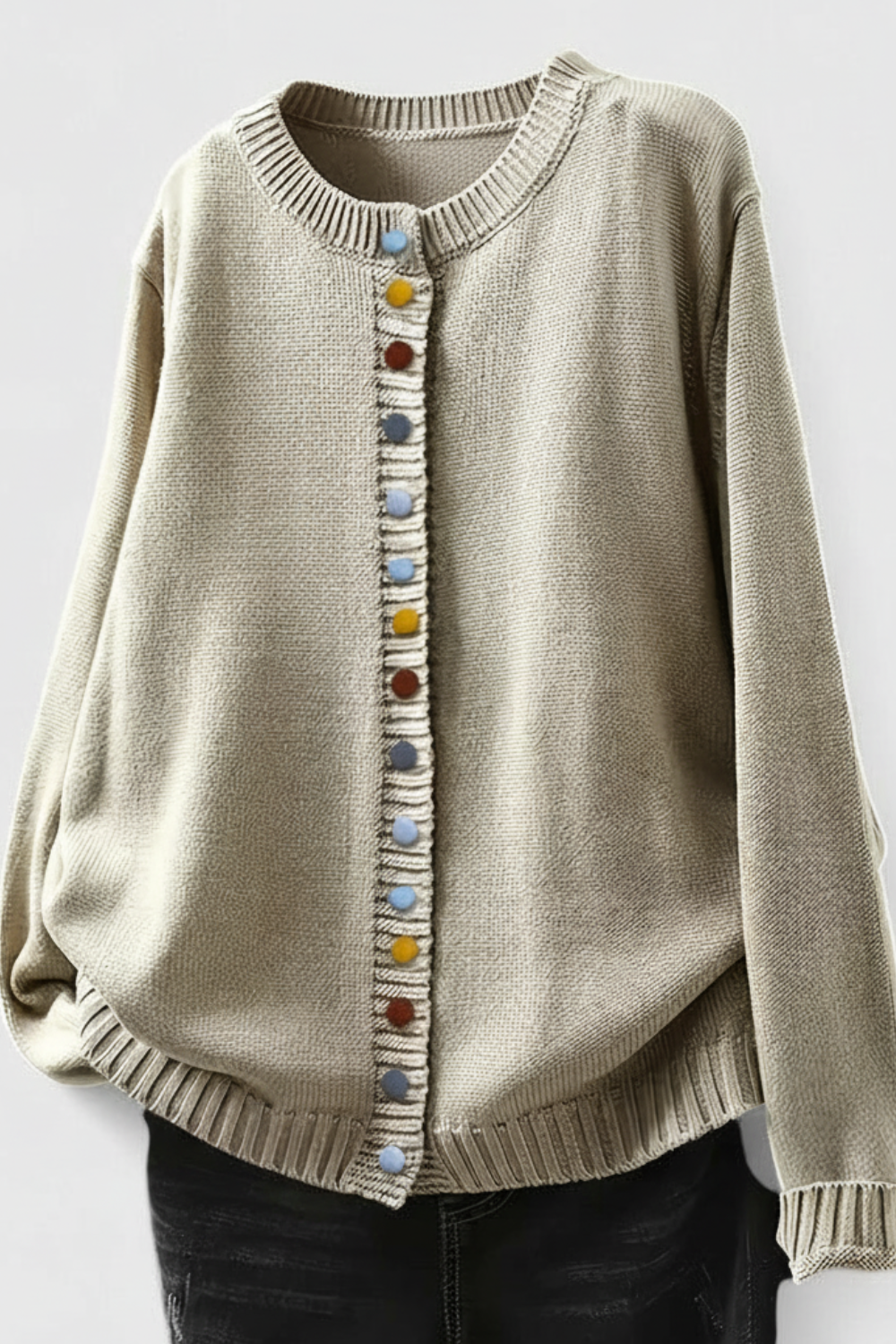 DAISY – WHIMSICAL BUTTON CARDIGAN