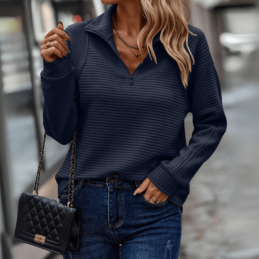 Jessica | Chic Half-Zip Pullover