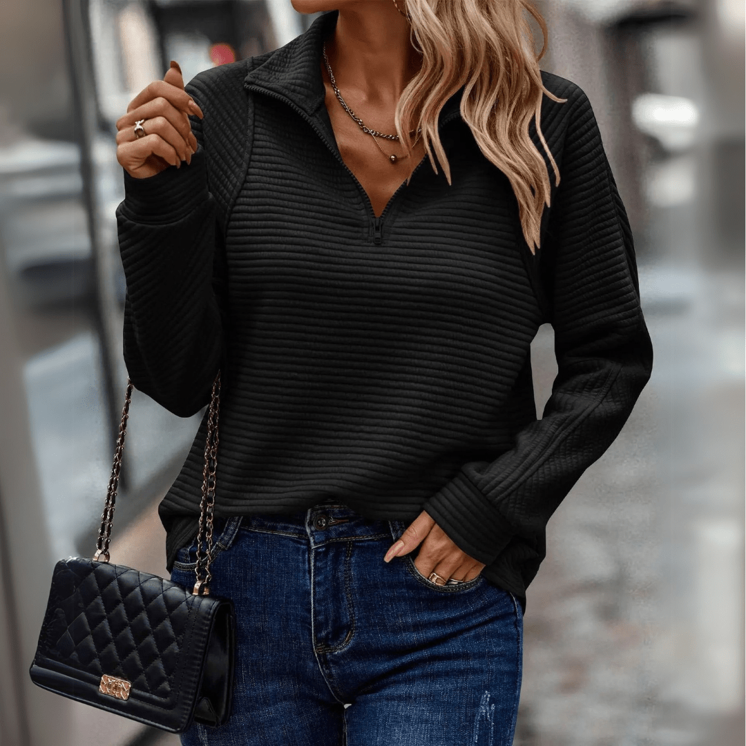 Jessica | Chic Half-Zip Pullover