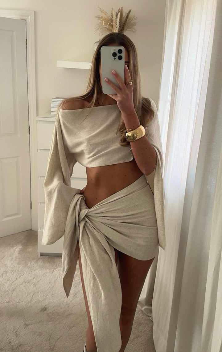 Joselyn | Off-Shoulder Sarong Set