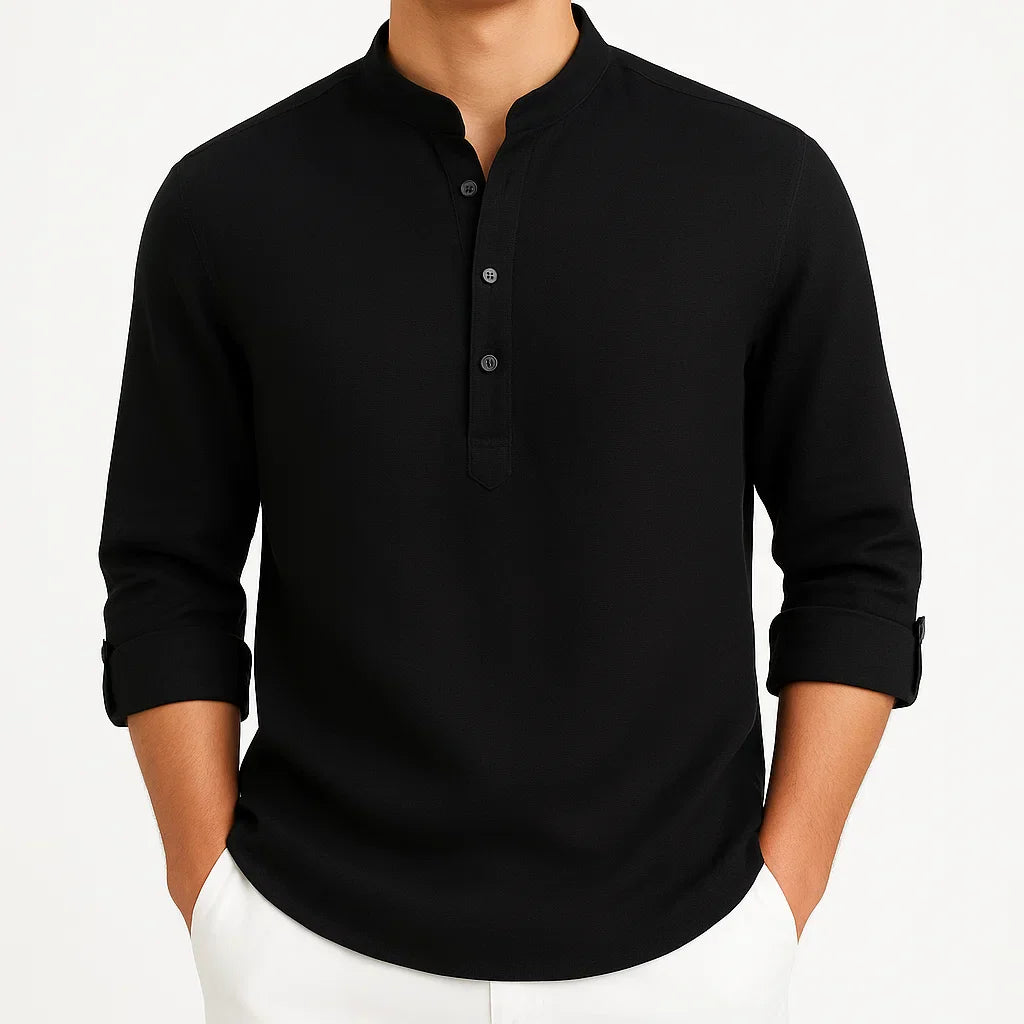 GUNTER – MODERN MANDARIN COLLAR SHIRT