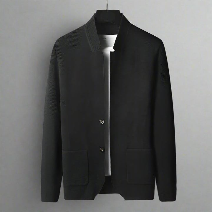 ETHAN – MINIMALIST KNIT BUTTON-UP CARDIGAN