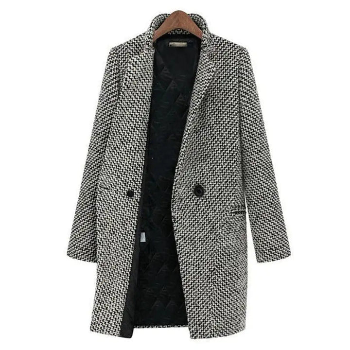 MADISON – CLASSIC HERRINGBONE LONG COAT