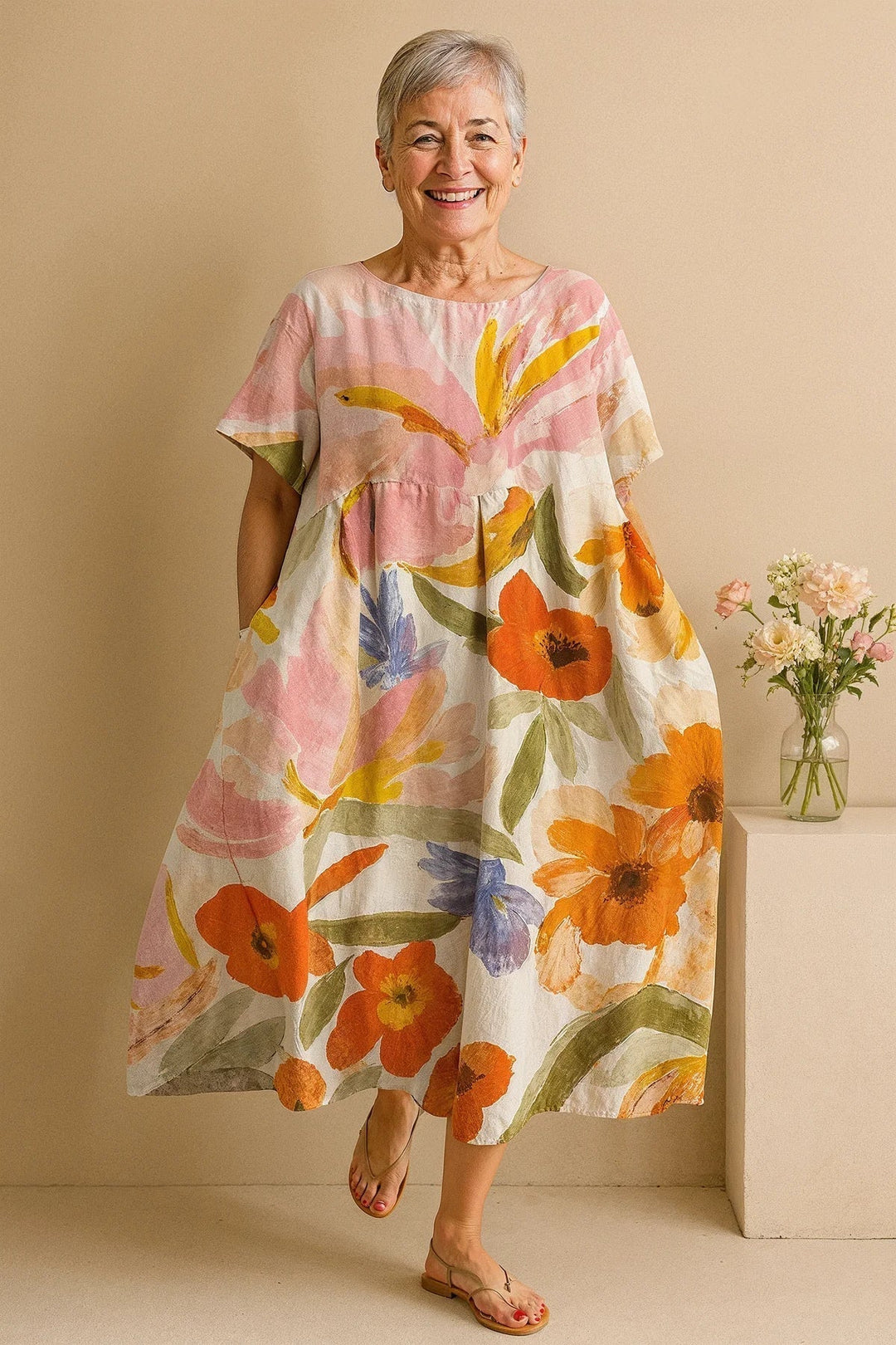 Verena - Elegant Women'S Dress With Print