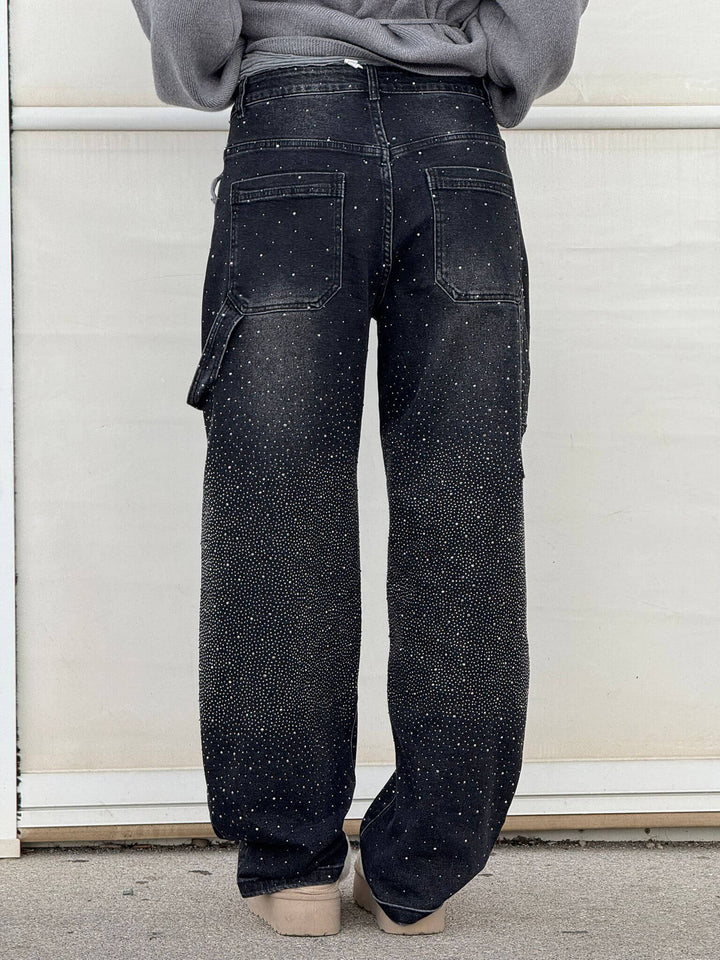 Victoria | High-Waist Glitter Jeans