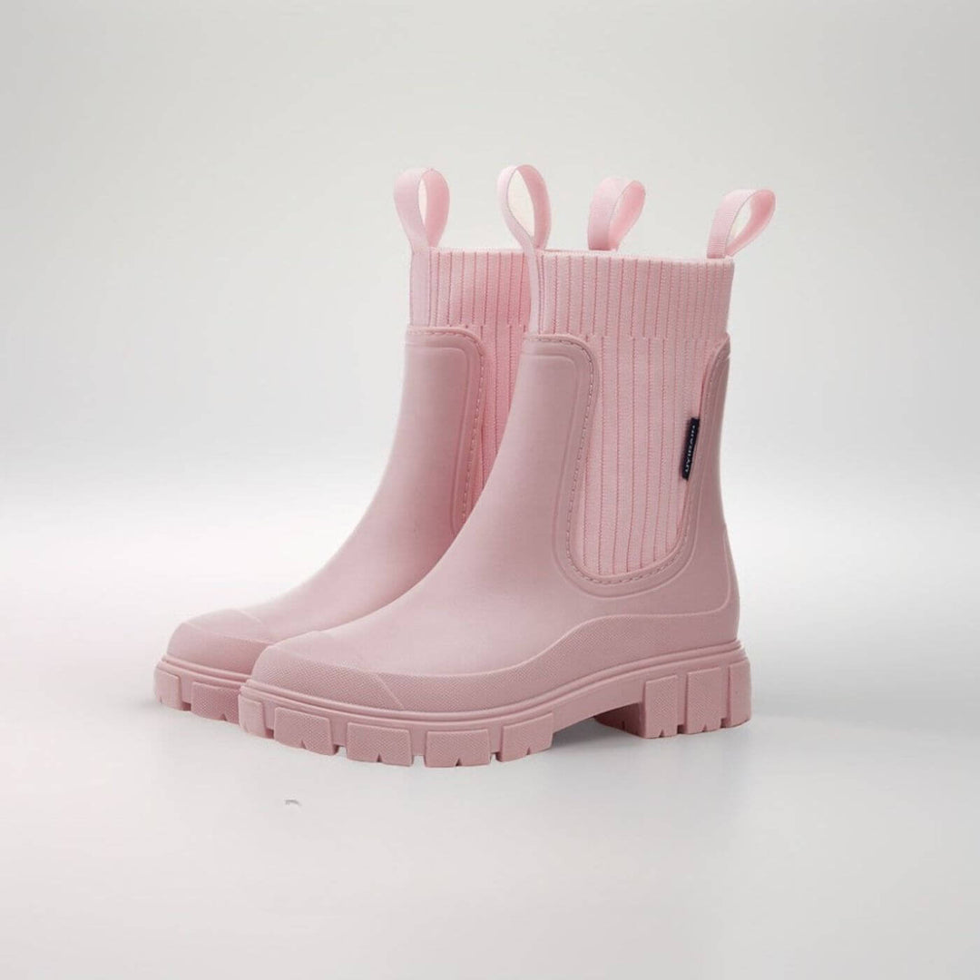 ARIANA – CHUNKY KNIT RAIN BOOT