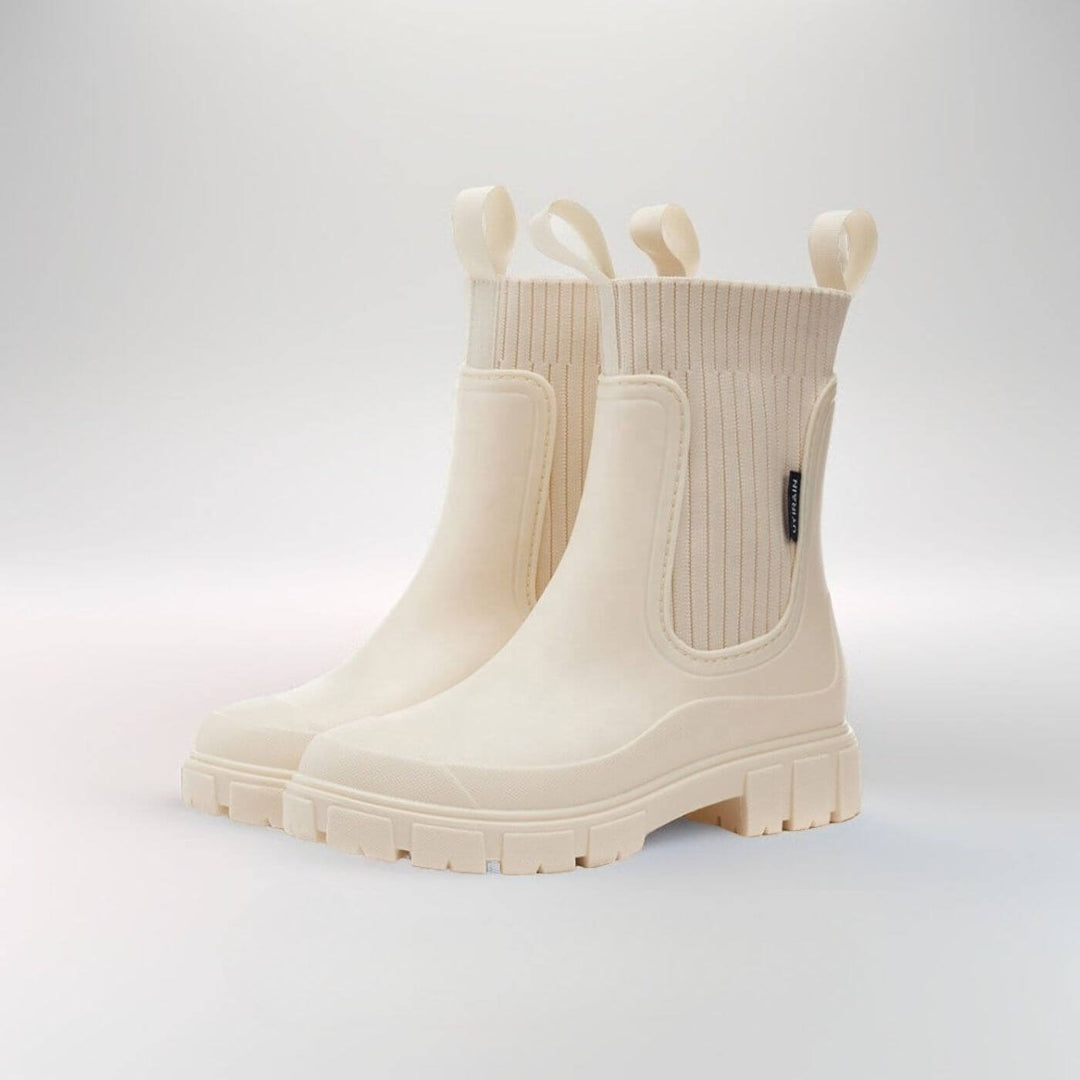 ARIANA – CHUNKY KNIT RAIN BOOT