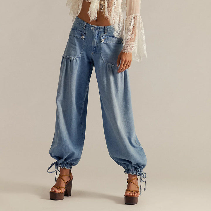 SIENNA – RELAXED DRAWSTRING WIDE-LEG PANTS
