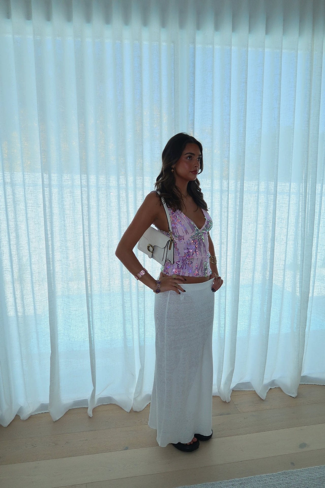 Kaitlyn | V-Neck Halter Top