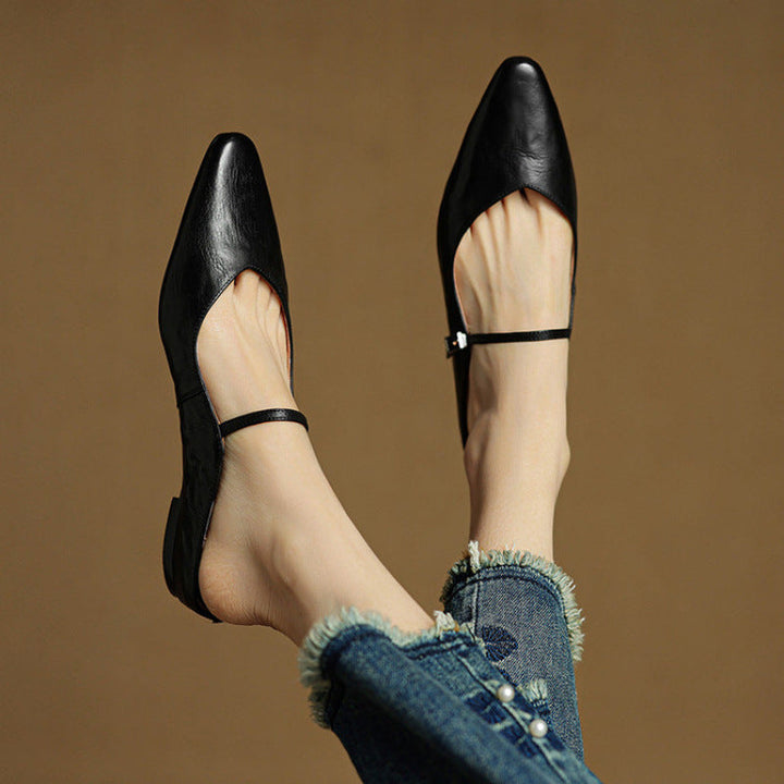 Mules + Genuine Leather