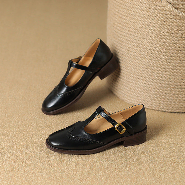 HARPER – VINTAGE T-STRAP MARY JANE FLATS