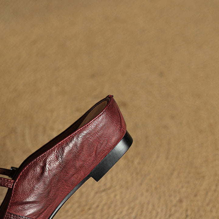 Mules + Genuine Leather