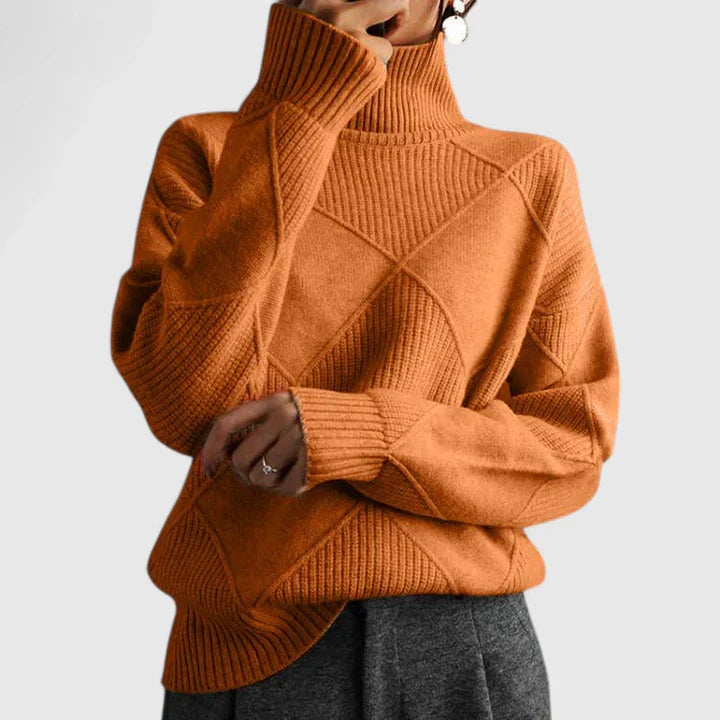 WILMA – COZY TURTLENECK KNIT SWEATER