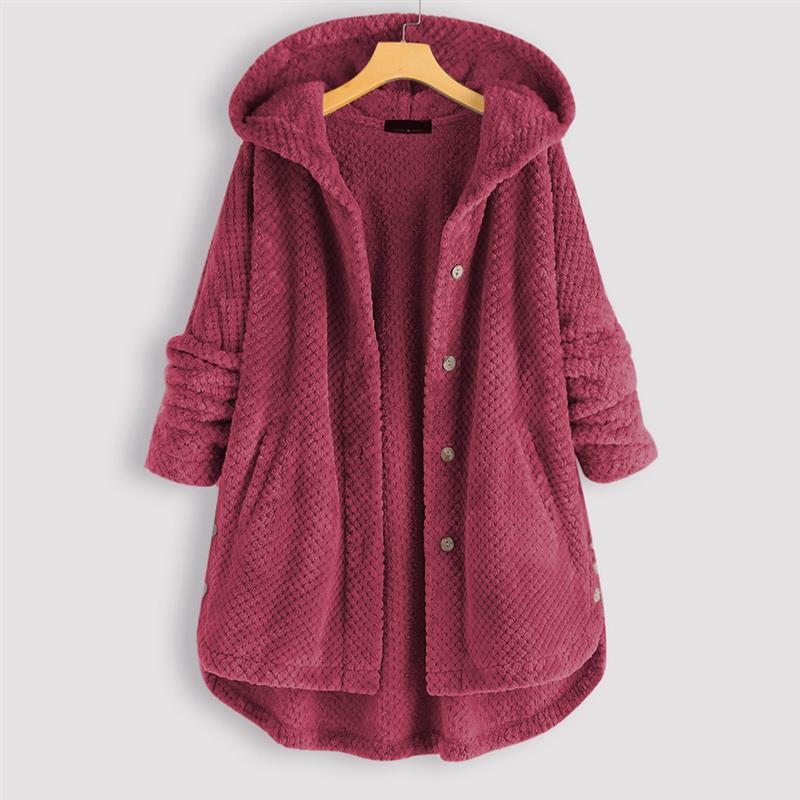 MIRA – COZY HOODED BUTTON JACKET