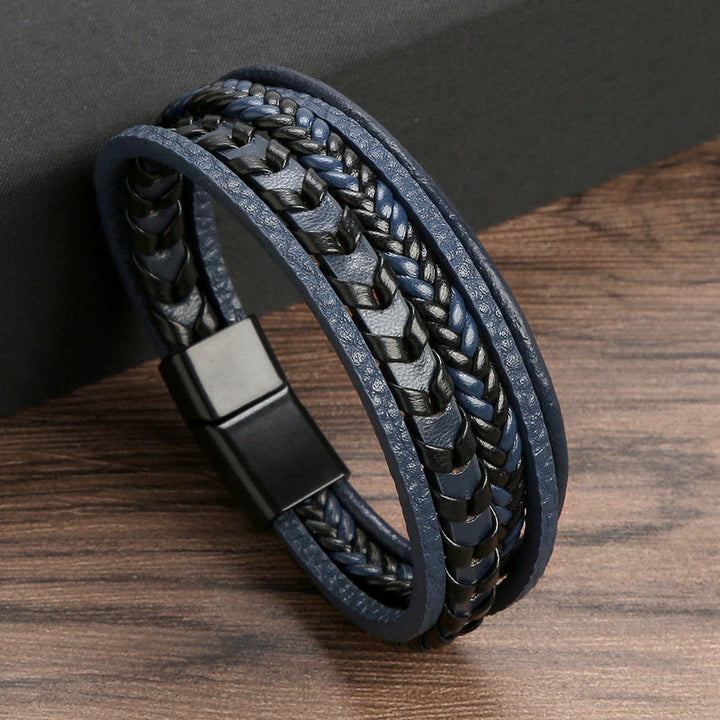 RuneCraft - Leather Braided Viking Bracelet