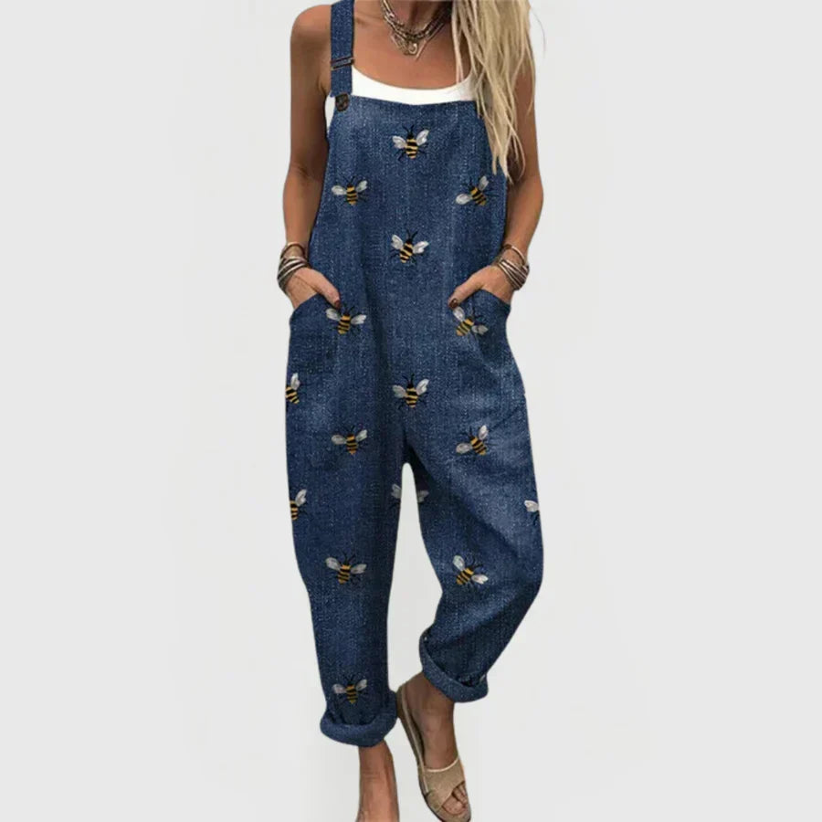 Romy - Comfortable Printed Overalls
