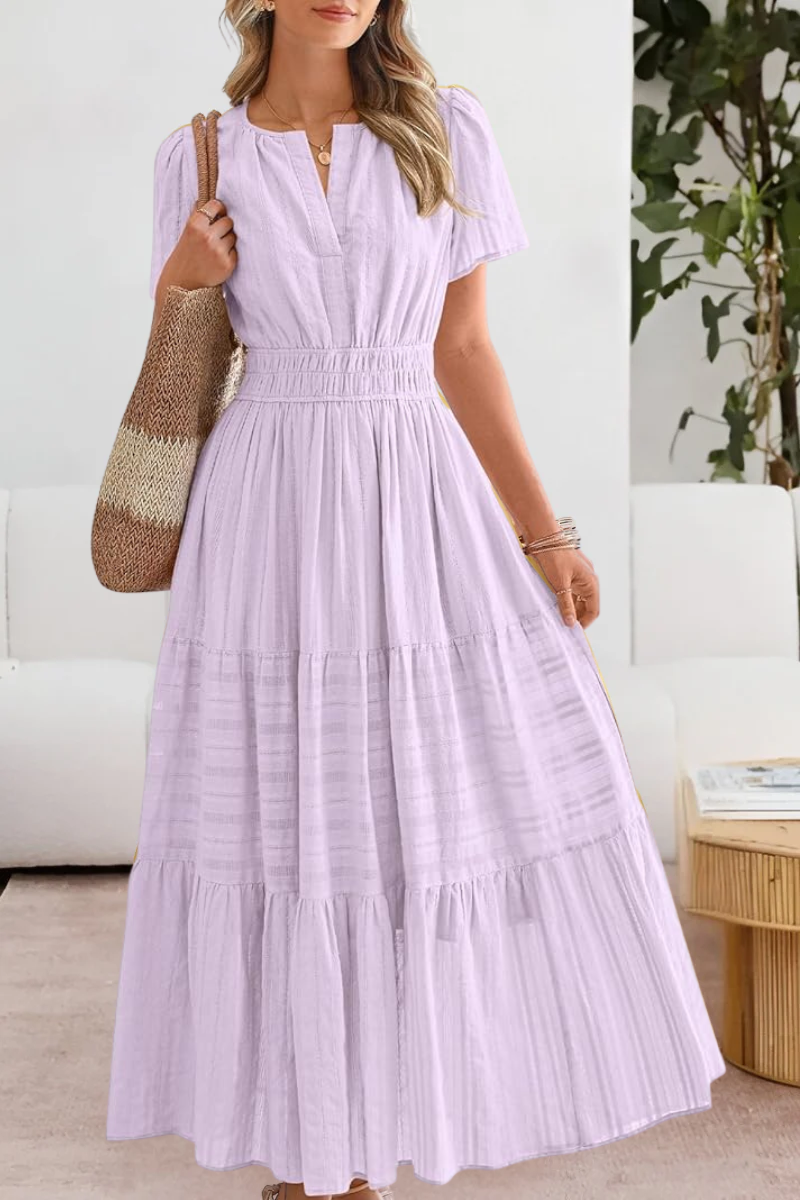 FREYA – SUNLIT CHARM TIERED MAXI DRESS