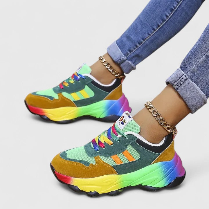 JADE – RAINBOW PLATFORM SNEAKER