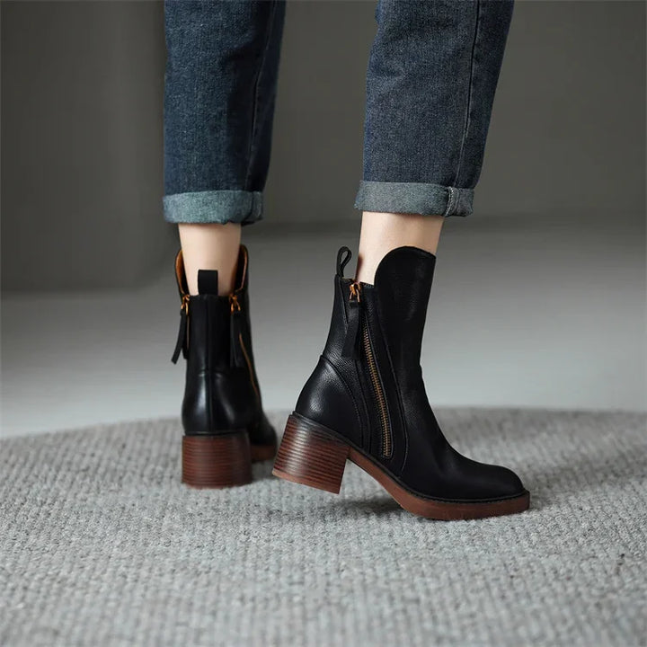 Meadow | Leather Ankle Boots