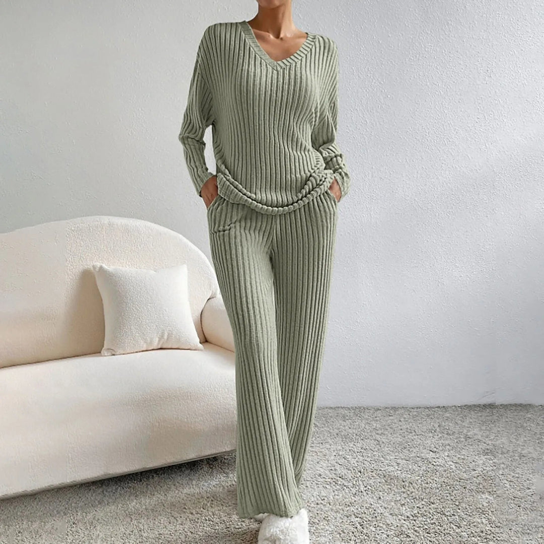 SABINA – Cozy Wide-Leg Lounge Set