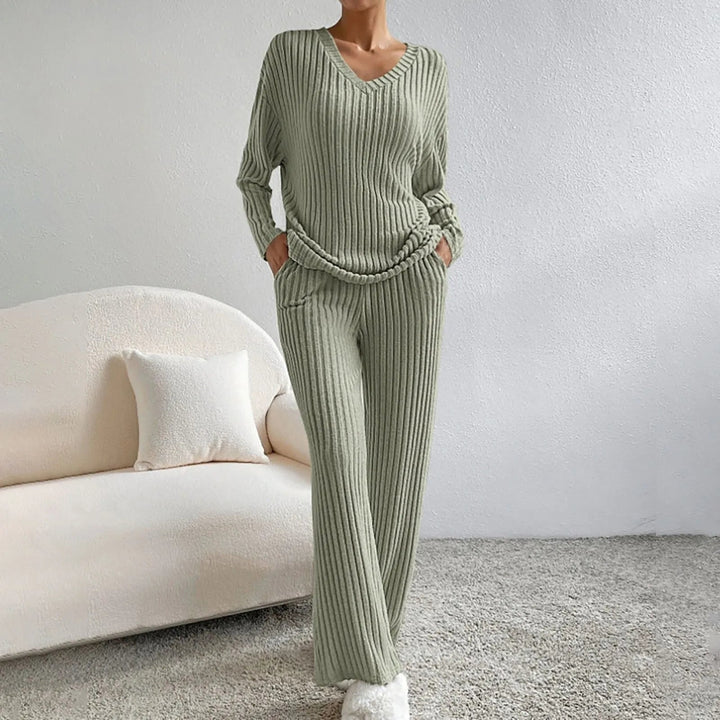 SABINA – Cozy Wide-Leg Lounge Set