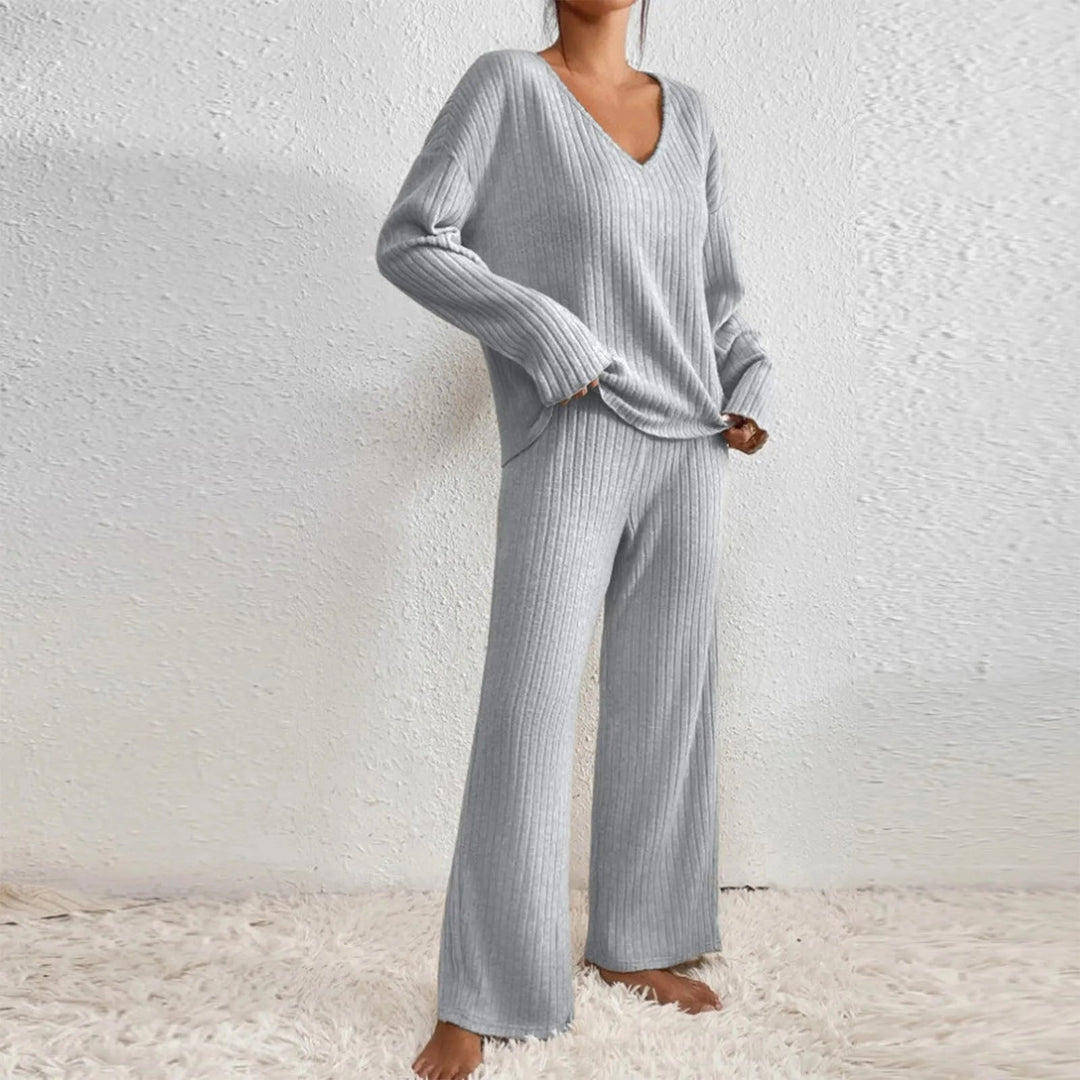 SABINA – Cozy Wide-Leg Lounge Set