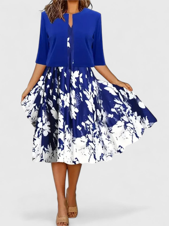 AURORA – BLOSSOM ELEGANCE MIDI DRESS