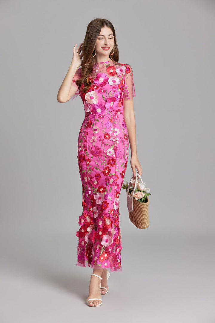 Solara - Floral Finesse Dress