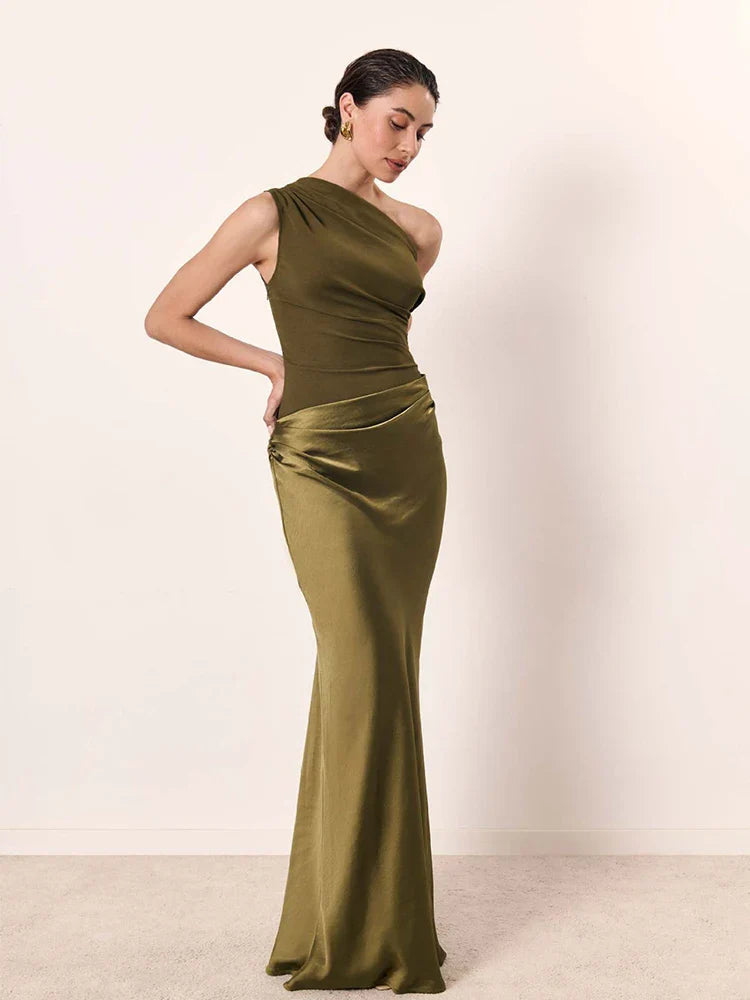 GABRIELLE – ONE-SHOULDER ELEGANT EVENING GOWN