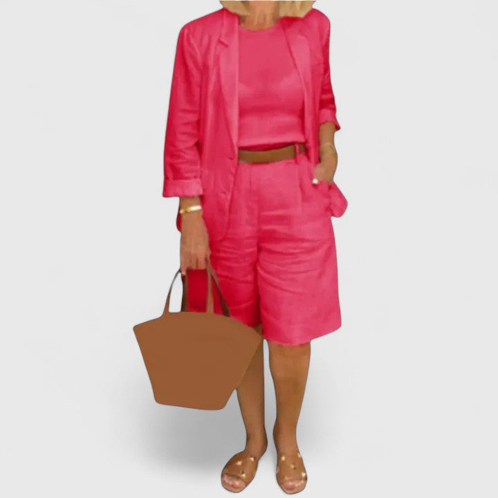 ANNA – RELAXED TAILORED SHORTS SET