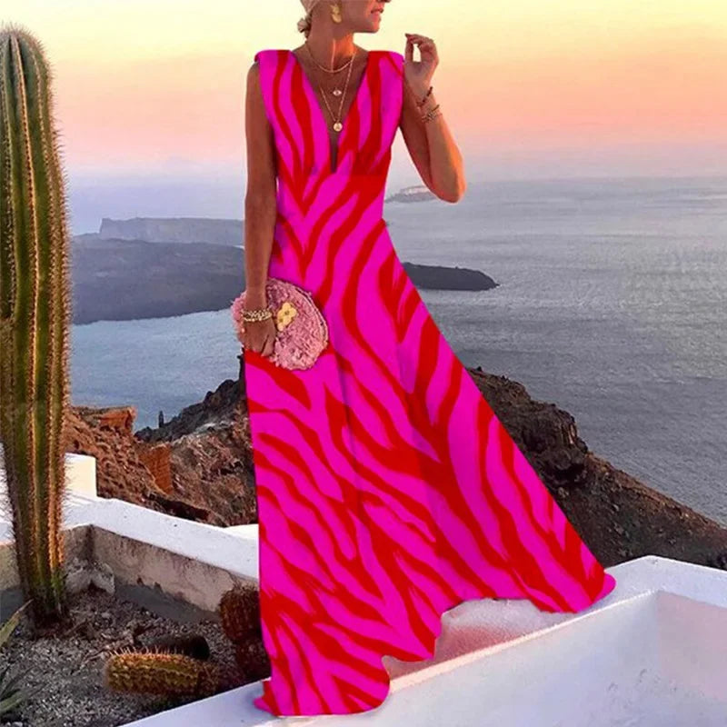SIENNA – SUNSET BLOOM MAXI DRESS
