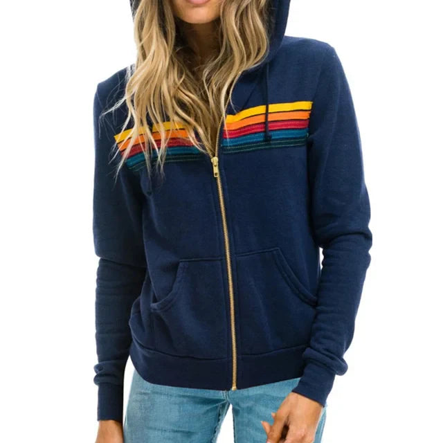ASTRID – VINTAGE RAINBOW HOODIE