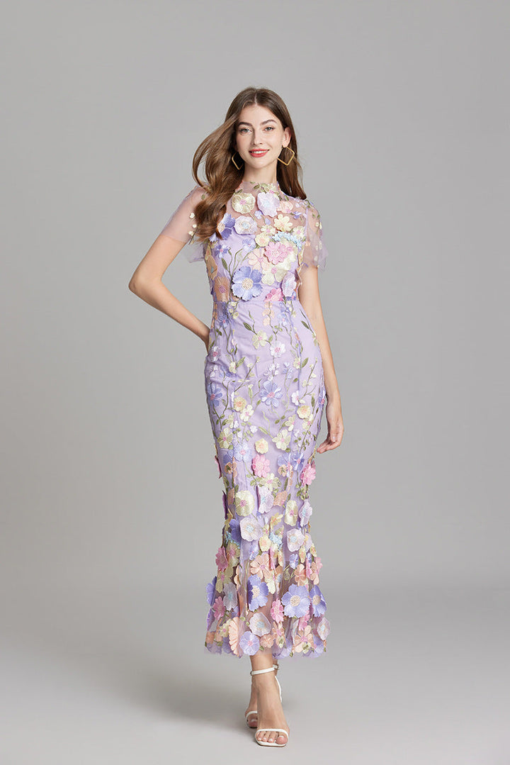 Solara - Floral Finesse Dress