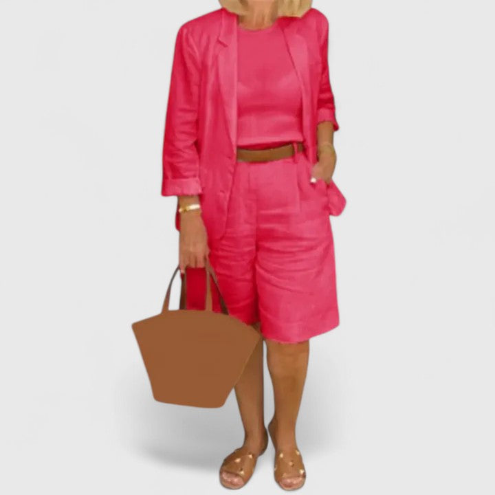 ANNA – RELAXED TAILORED SHORTS SET