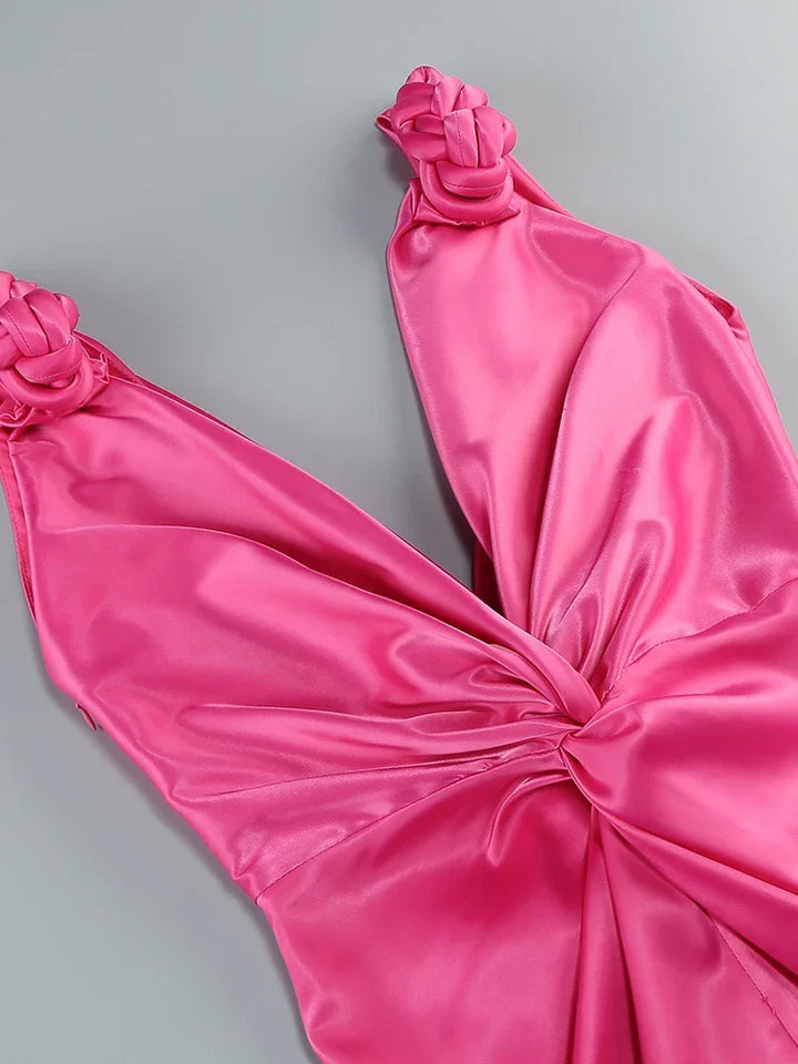 Zoey | Sleek Pleated Sleeveless Maxi Dress