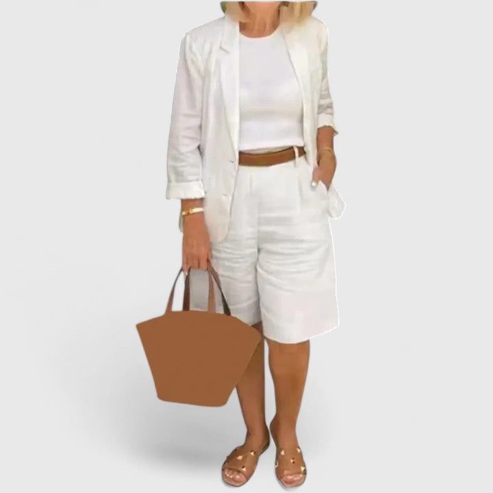 ANNA – RELAXED TAILORED SHORTS SET